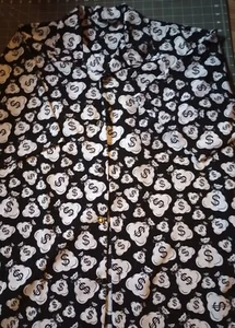 Kiss memorabilia Gene Simmons Dragonfly Money Bags Shirt Extra Large Excellent - Picture 1 of 3