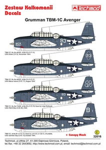 Grumman TBM-1C Avenger 1944-45 - 32016 - decals - Bild 1 von 2