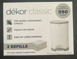 Dekor Classic Windeleimer Nachfüller 2er Pack für bis zu 990 Windeln - Bild 1 von 3