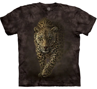 Leopard Savage Tiger King Spotted Big Cat Wild Cotton Brown Mountain Shirt S-3X - Image 1 of 4