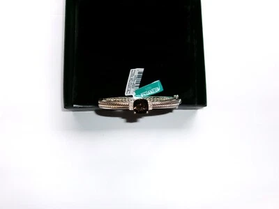 BRAZALETE DE PLATA ESTERLINA EFFY CUARZO AHUMADO CON DETALLES DE DIAMANTES NATURALES Foto 1 de 4