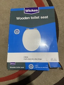 Wickes Thermo Kunststoff weich schließen rund WC-Sitz weiß - Bild 1 von 3