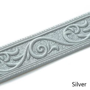 230*6CM Self Adhesive Wall Skirting Border 3D Floral Pattern Wallpaper Home Gold - Picture 1 of 21