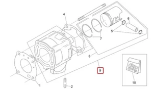 KOMPLETTER ZYLINDER 50W2 APRILIA SR 50 r.o.AP5RER000089 - Bild 1 von 1