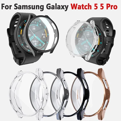 For Samsung Galaxy Watch 5 40mm/44mm 5 Pro 45mm Screen Protector TPU Case Cover - Image 1 of 4