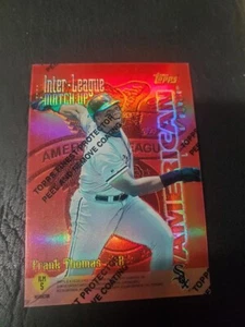 1997 Topps Inter-League Finest Refractors #ILM5 FRANK THOMAS/SAMMY SOSA OTTIME CONDIZIONI - Foto 1 di 2