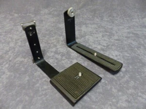 2-GRAFLEX FLASH HANDLE L BRACKETS FOR SPEED / CROWN / CENTURY GRAPHIC CAMERAS - Picture 1 of 4
