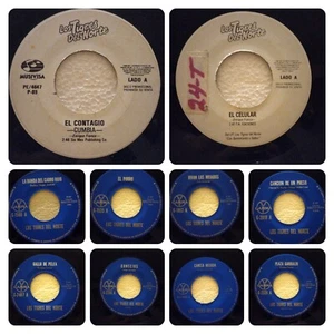 TIGRES DEL NORTE - 10 -7" singles, LOT, lote, Made in México, super rare - Picture 1 of 11