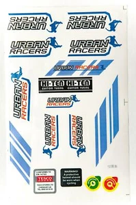 Juego de calcomanías de diseño de skate Urban Racers para niños/niños - azul - Imagen 1 de 5