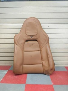 2014-2019 Corvette OEM Pass Seat Backrest Cover Leather Kalahari *scratched* - Picture 1 of 6