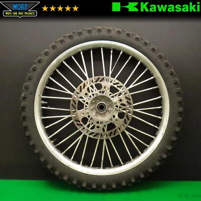 Kawasaki KX125 1999 cubo de rueda delantera llanta conjunto de neumáticos 41034-1300 Foto 1 de 4