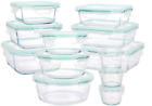 24-Piece Superior Glass Food Storage Containers Tupperware BPA-Free Locking Lids