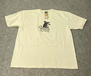 Rat Pigment Dyed Tee Shirt Mens XXL Natural Short Sleeve Logo NWT - Picture 1 of 7