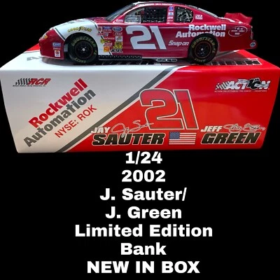 2002 Rockwell Automation #21 Jay Sauter/Jeff Green DIECAST BANK-NIB 1/600 - Image 1 of 4