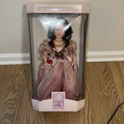 COLLECTIBLE MEMORIES GENUINE PORCELAIN BISQUE DOLL Snow White  Unused - Image 1 of 4