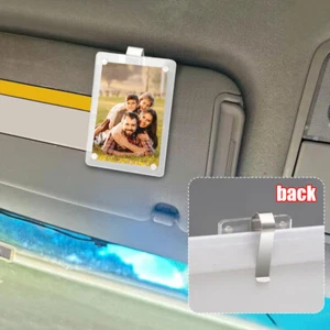 1 pieza Visera Magnética Coche Clip Foto Cartera Tamaño Foto Perfecto Coche Decoración Regalo - Imagen 1 de 9