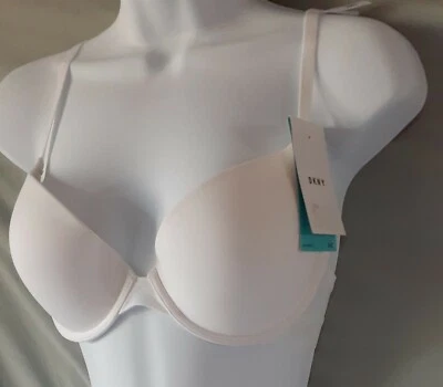 Sujetador DKNY Blanco 34C Con Aros Acolchado Estilo DK4013 $42 Venta al por menor Foto 1 de 4