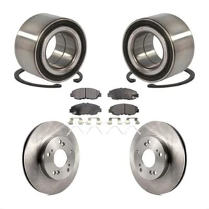 For Honda Civic Front Wheel Bearing Disc Brake Rotors And Semi-Metall KBB-102367 - Picture 1 of 11
