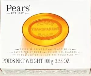 Lot of 2 Pears Transparent Glycerin Bar Soap 3.53 Oz Each ORANGE COLOR - Imagen 1 de 6