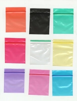 50mm Smelly Proof Baggies Multi-Colored Air Tight Zip Lock Resealable Bag UK - Image 1 of 4