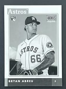 BRYAN ABREU RC 2020 Topps Archives istantanee B&W parallele #AS-BA Houston Astros - Foto 1 di 2
