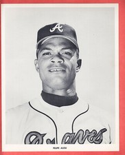 1966  ATLANTA BRAVES   8 X 10   GLOSSY  TEAM ISSUE   FELIPE ALOU