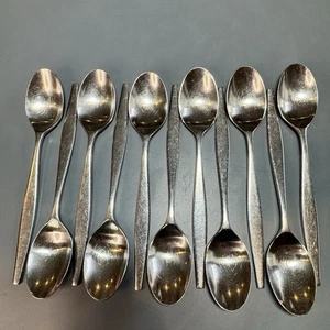 11 Towle Lauffer Vantage Stainless Teaspoon 6 ¼” Japan 18/8 Flatware MCM Satin - Picture 1 of 12