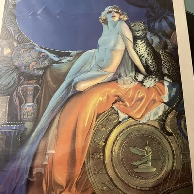 Rolf Armstrong Vintage Cleopatra 1987 Litografía Antigua Colección Clásica Foto 1 de 4