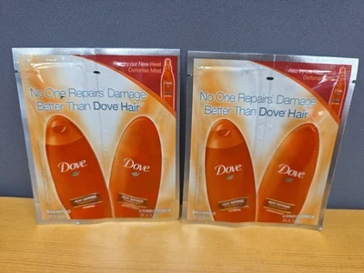2 образца Pks Dove тепловая защита терапия шампунь и кондиционер прекращено путешествий - Изображение 1 из 4