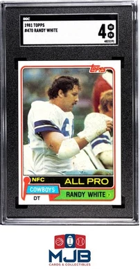 1981 Topps #470 Randy White SGC 4 - Image 1 of 2