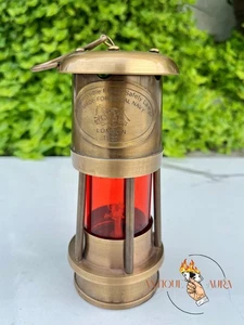 Anchor Brass Minor Oil Lamp Antique Nautical Ship Lantern Maritime Boat Lantern - Picture 1 of 5