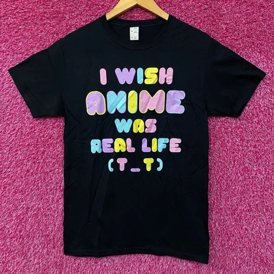 Camiseta I Wish Anime Was Real Life Gráfica Pequeña Foto 1 de 4