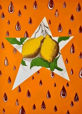 DAVID SALLE Original Lithografie handsigniert, Nr. 33/50 Lemon Twig Zitrone 2002 - Bild 1 von 4