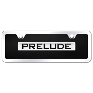 Mini kit de matrícula negro/cromo con nombre de insignia cromada para Honda Prelude - Imagen 1 de 2