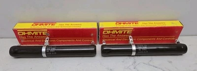 Paquete de 2 resistencias de cable Ohmite D100K500 montaje en chasis 100 vatios 500 ohmios nuevas Foto 1 de 4