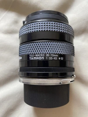 Lens Tamron Adaptall 2 For Olympus AF Tele-Macro Lens 28-70 4.5 Japan Caps - Image 1 of 4