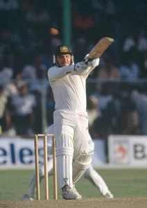 Australia captain Allan Border batting during the 4th Test match b- Old Photo - Picture 1 of 1