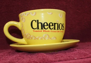 Cheerios Bowl Mug and Saucer General Mills 2003 - Picture 1 of 5