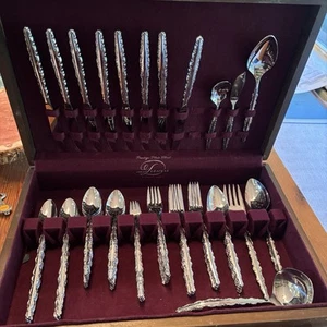 Northland Made In Japan Besteckset. Edelstahl. 63 Teile plus Koffer. - Bild 1 von 12