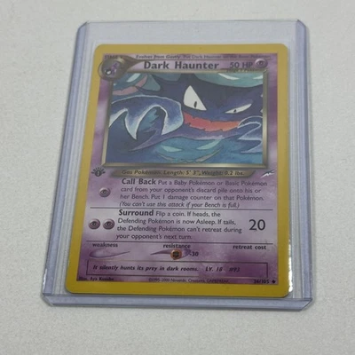 Vintage Pokemon Dark Haunter 1st Edition Neo Destiny 36/105 WOTC TCG Non-Holo - Image 1 of 4