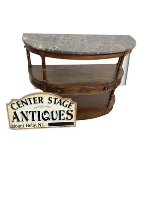 63441 Century Furniture Marble Top Sideboard Server Cabinet - Image 1 of 4