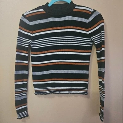 Suéter a rayas BP para mujer talla XS mezcla de algodón Foto 1 de 4