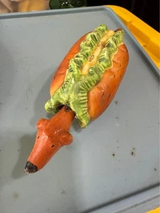 Mehrfarbiger Wackelkopf Wiener Hundehütte Ornament Keramik - Bild 1 von 3