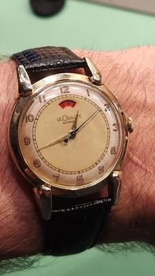 Jaeger Lecoultre Powermatic Cal. 1949 reparado 481 Reloj Hombre Vintage En Oro.  Foto 1 de 4