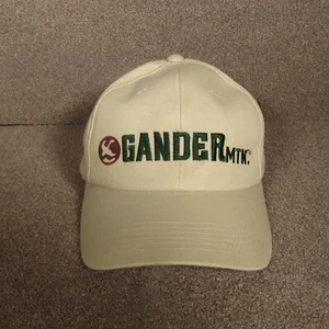 Gorra de béisbol ajustable Gander Mountain beige 100% algodón vivimos al aire libre - Imagen 1 de 5