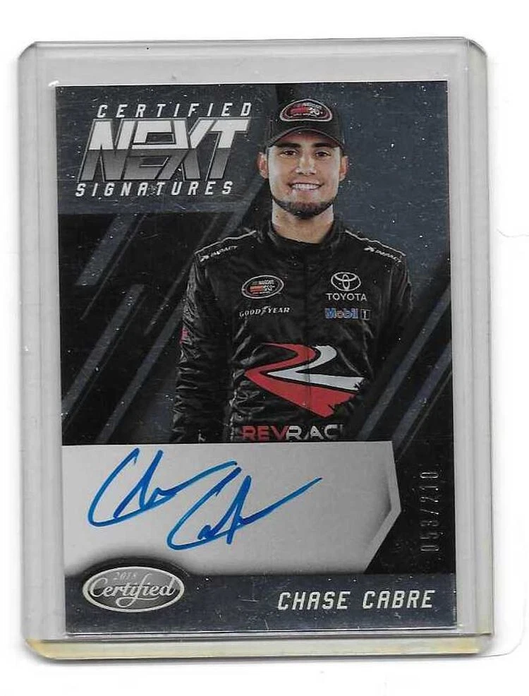 2018 Panini Certified Racing NASCAR Certified NEXT Signatures Chase Cabre 53/210