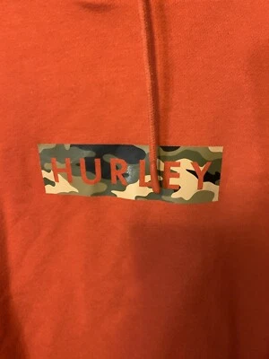 Толстовка с капюшоном мужская Hurley размер L оранжевая камуфляжная зеленая - Изображение 1 из 4