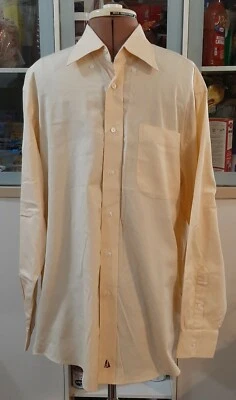 Camisa de vestir Nordstrom amarilla manga larga 2x2 pinpoint talla L 16/33 para hombre Foto 1 de 4