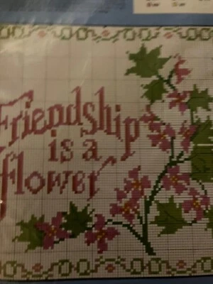 Friendship Is A Flower  # 49674 Charted Designs Cross Stitch Pattern - Image 1 of 4
