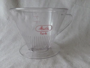 Melitta Filter 1 x 4 Kunststoff für 4 Tassen 1 Loch Kaffeefilter - transparent- - Bild 1 von 3